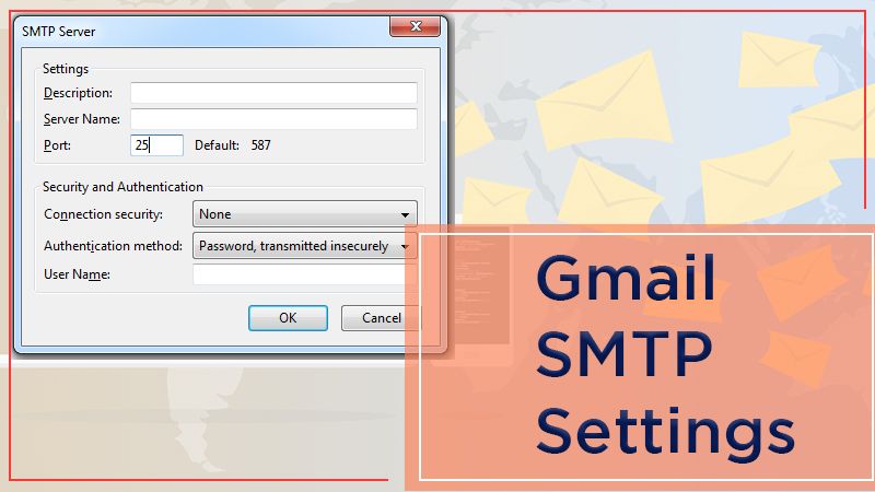 Gmail SMTP settings