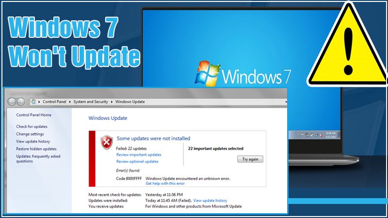 Windows 7 Won't Update