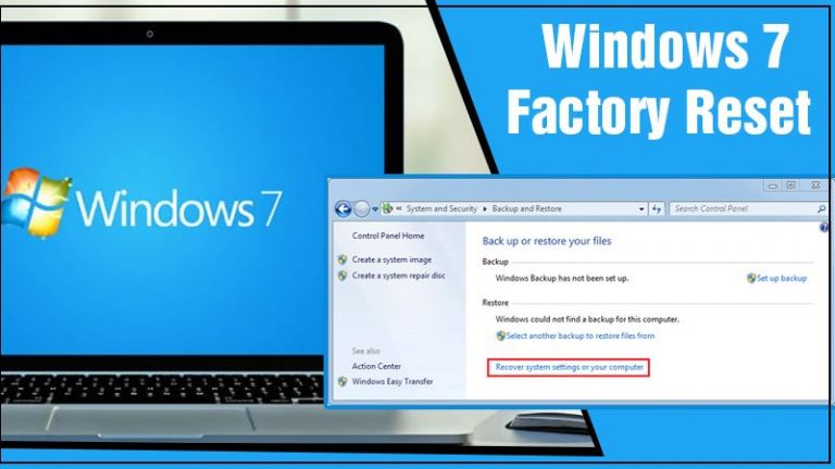 windows factory reset