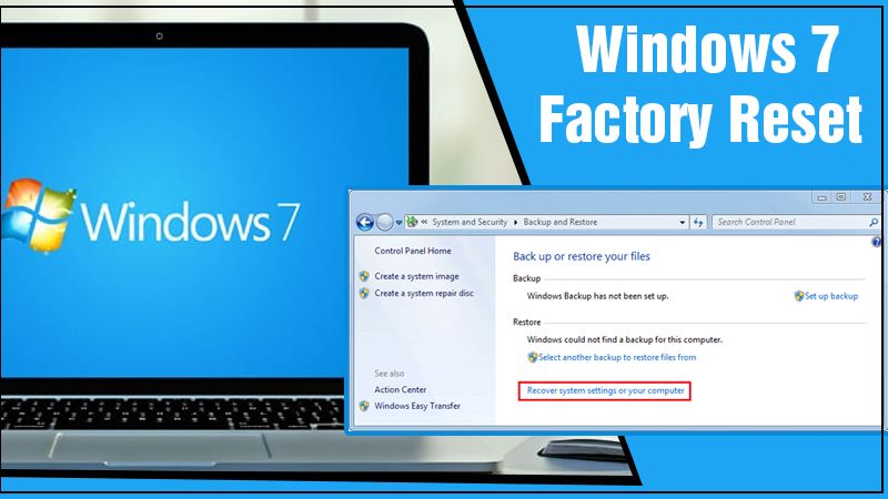 windows 7 factory reset