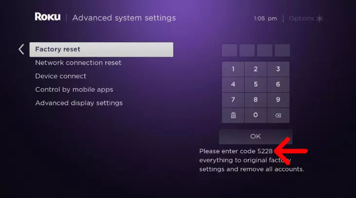 roku factory reset for prime video not working on roku